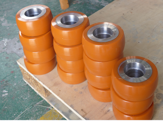 5 kółek poliuretanowych